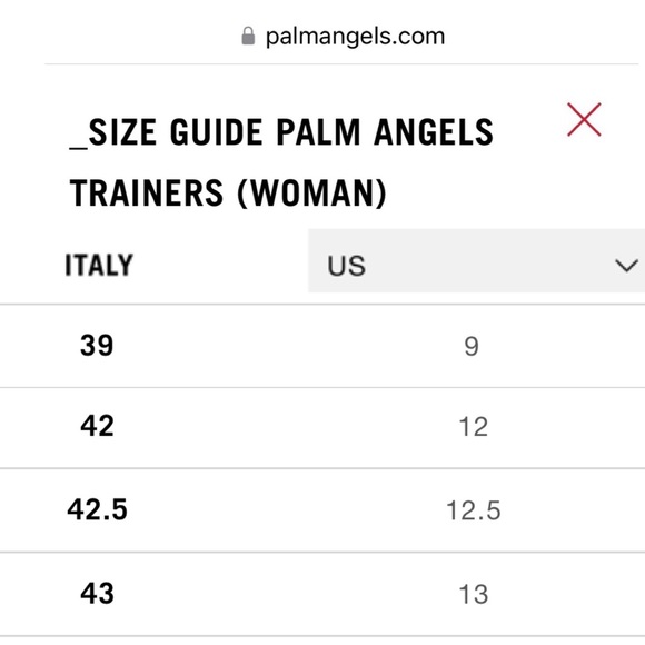 NEW Palm Angels Croc-effect leather sneakers size 43 Unisex - Picture 12 of 14